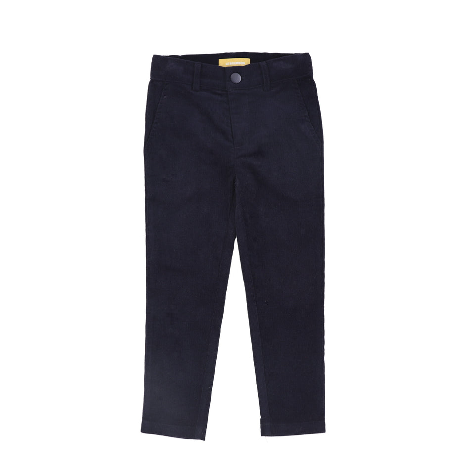 Le Bourdon Navy Corduroy Pants