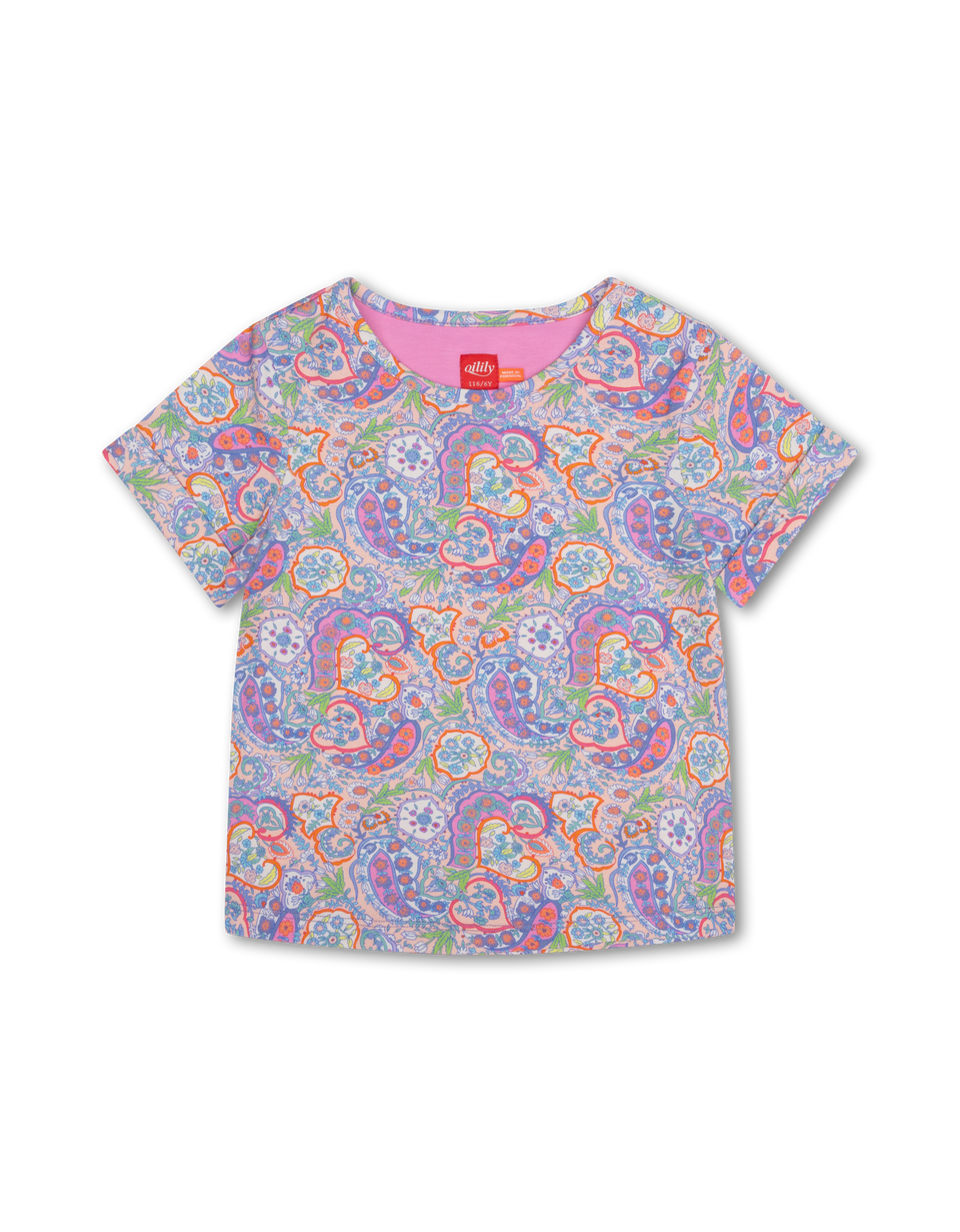 Oilily Toliday Girls Paisley Print Tee