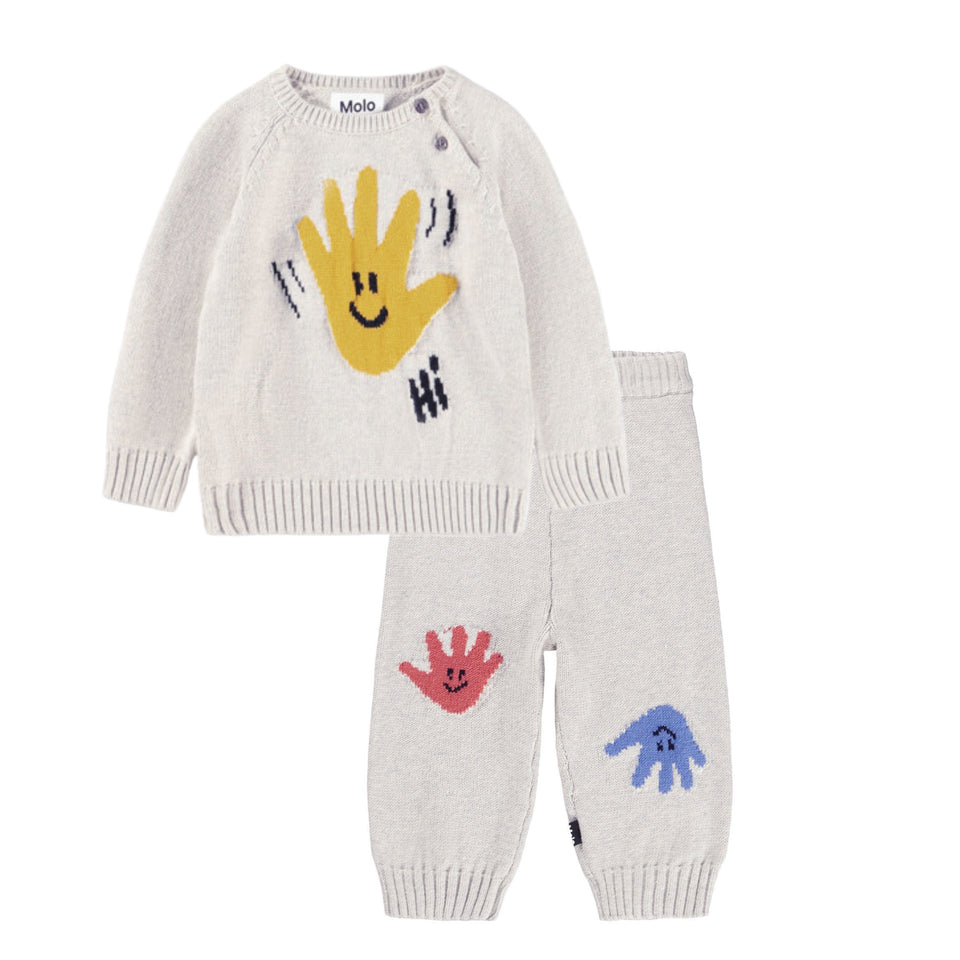 Molo Happy Hands Set runs full size down.