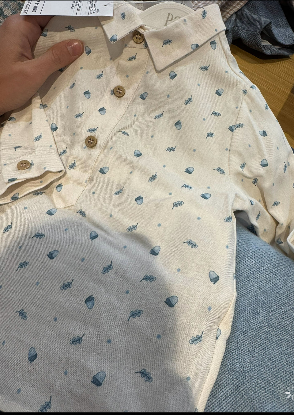 Paz Nile Blue Woven Shirt