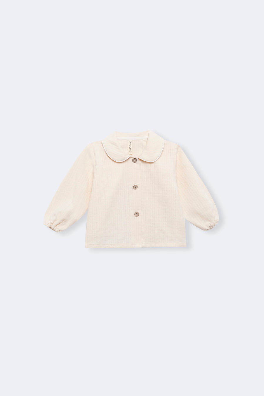 Birinit Ivory Peter Pan Shirt Storm Blue Corduroy Overall Set