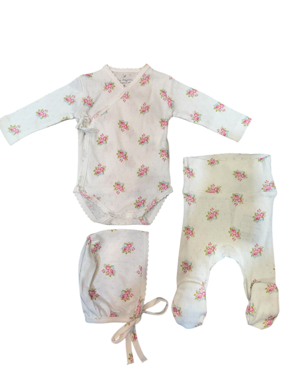 Bebe Organic Esme Garden Pointelle Leggings Set