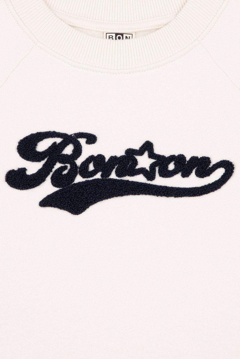 Bonton Sandy Logoboy Milk Sweater