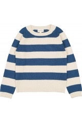 Louis Louise Blue and Cream Striped Sweater