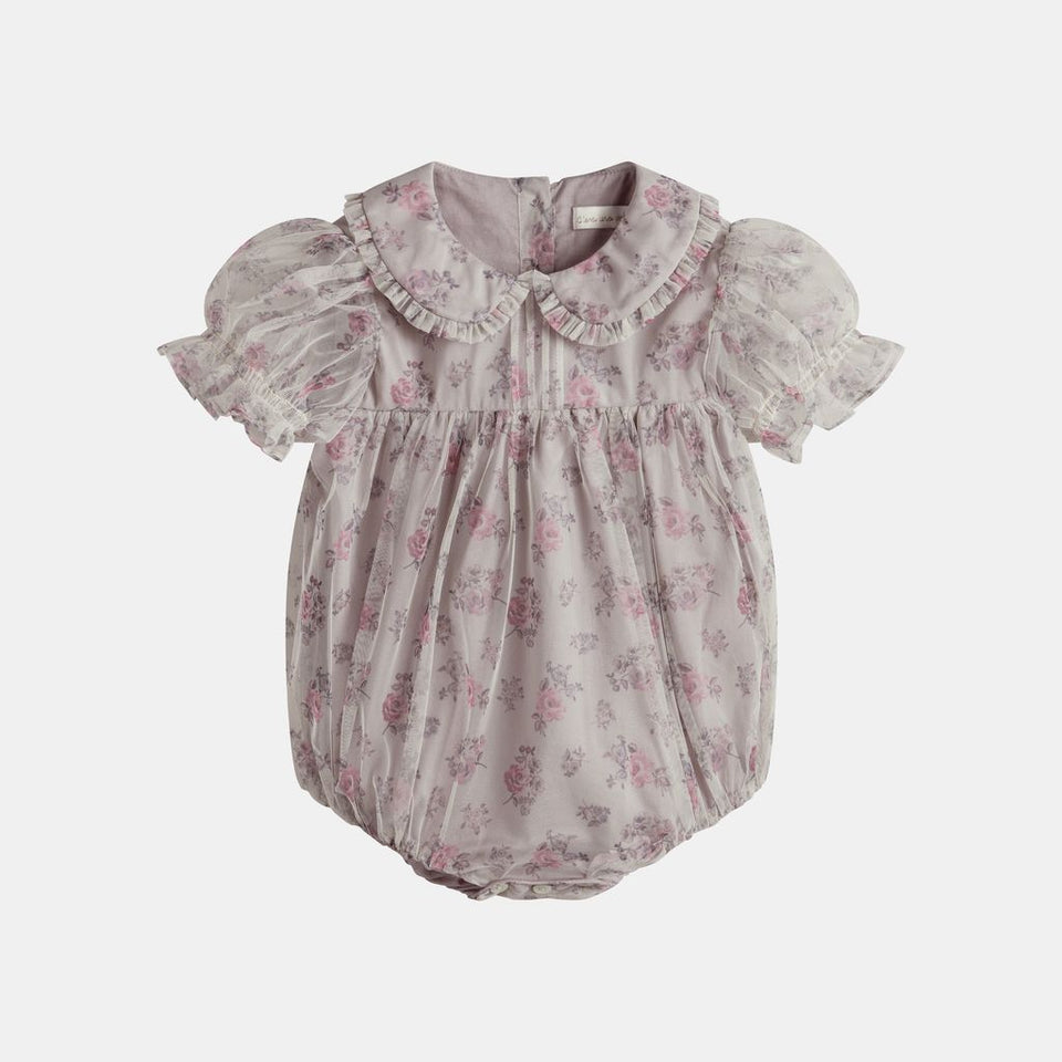 Cera Una Volta Vienna Pink Roses Romper