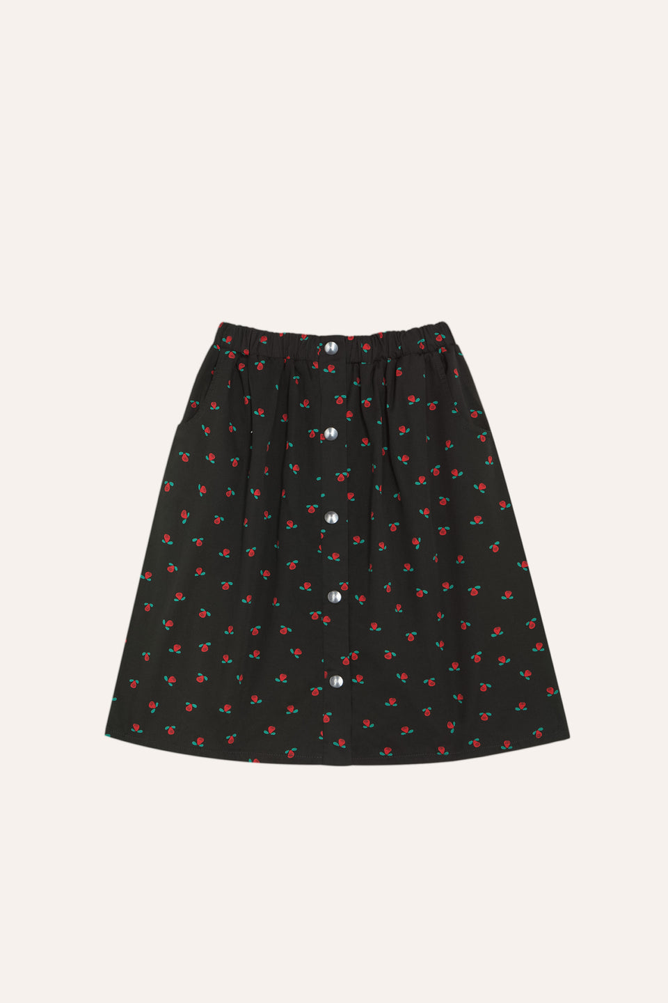 The Campamento Grey Flower Skirt