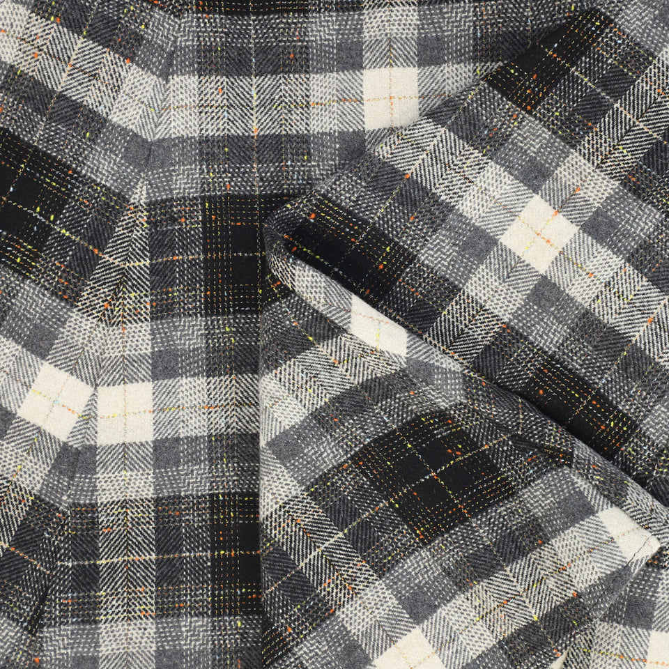 Valentina Grey Speckled Plaid Jumper