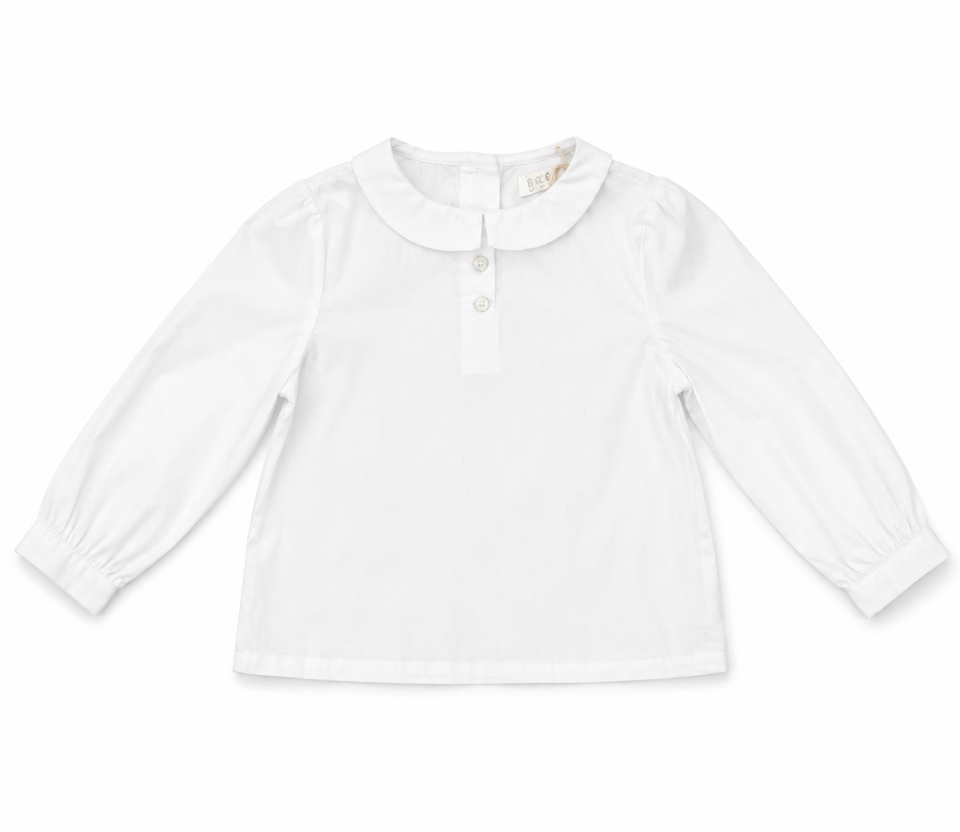 Coco Blanc White Peter Pan Shirt