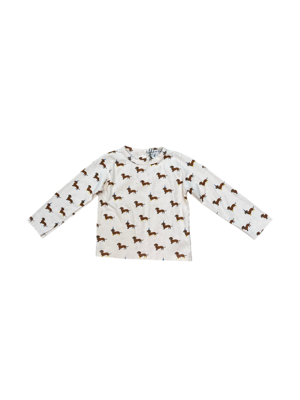 Emile & Ida Creme Dog Allover Top