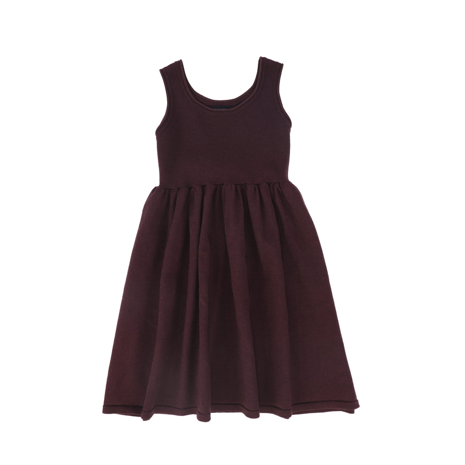 Bamboo Burgundy Flair Knit Ruffle Blouse Jumper Set