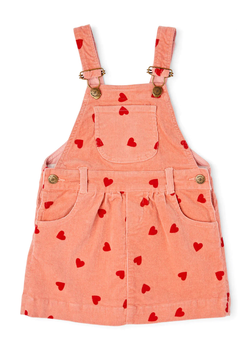 Dotty Dungarees Corduroy Hearts Jumper size up!