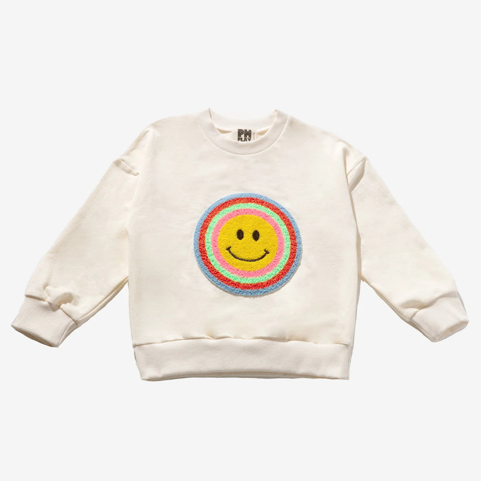 PH Play Cream Sweatshirt with Rainbow Smiley