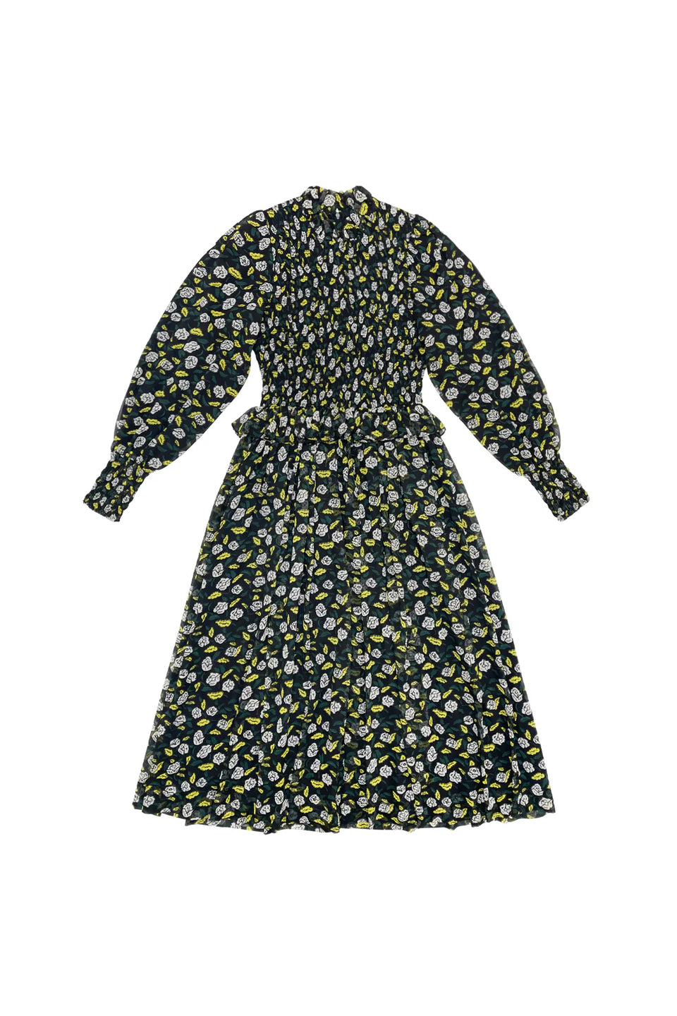 Zaikamoya Yellow Print Dylan Dress