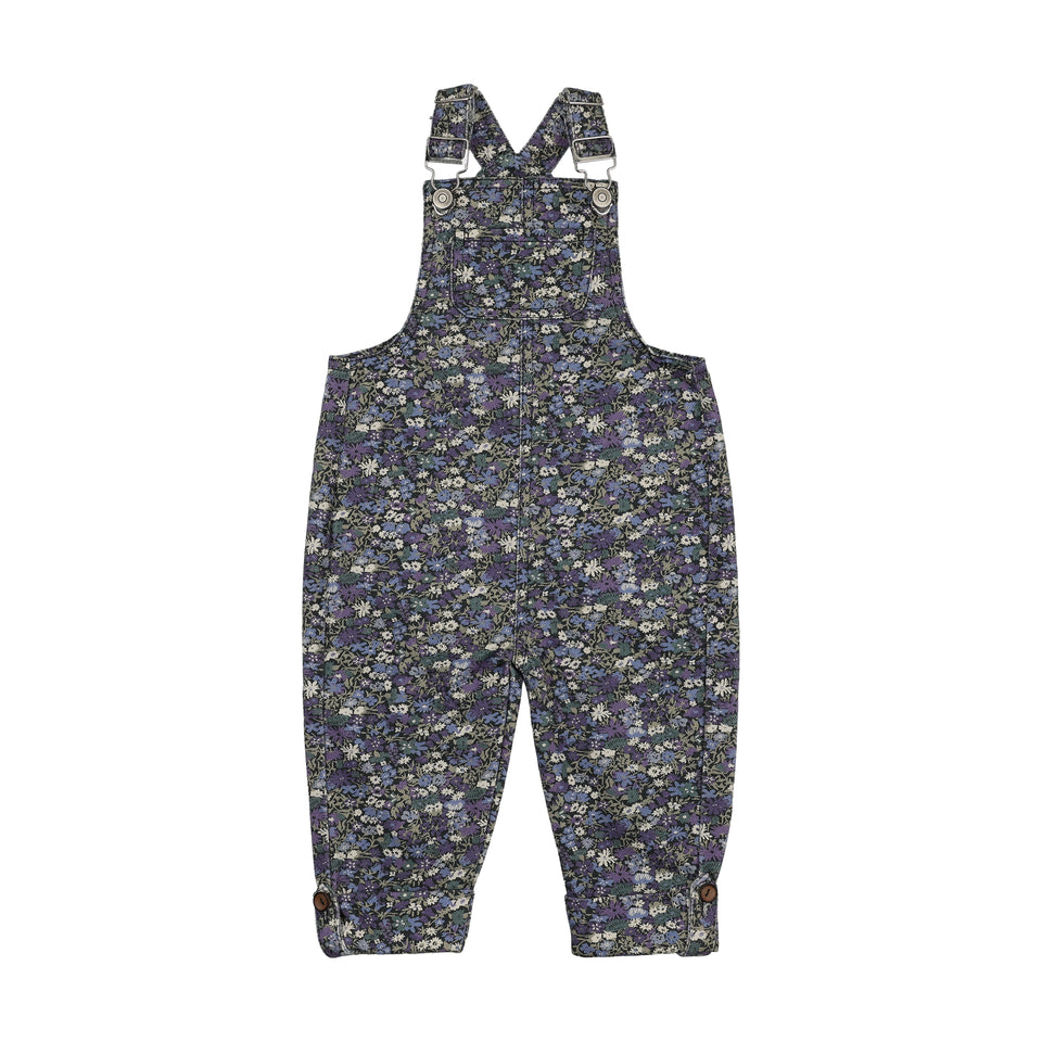 Farren & Me Navy Liberty Print Denim Overall