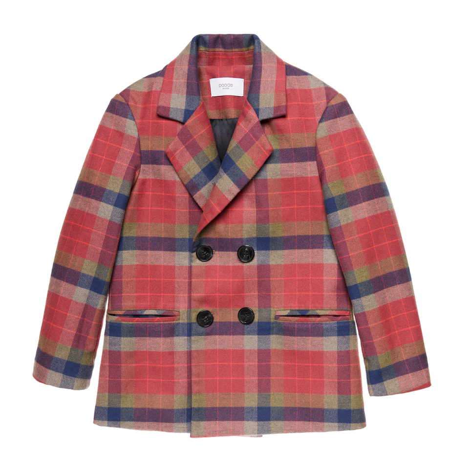 Paade Mode Double Breasted Red Jacket