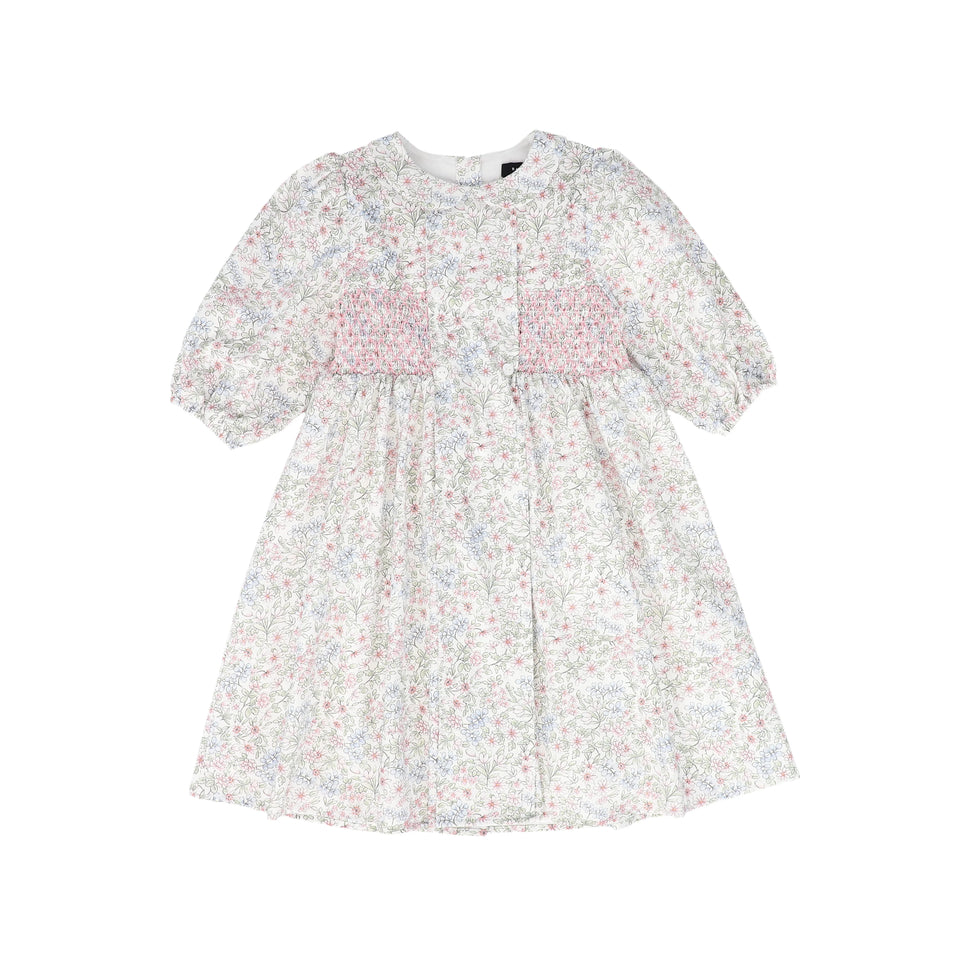 Bamboo Floral Smocked Dress