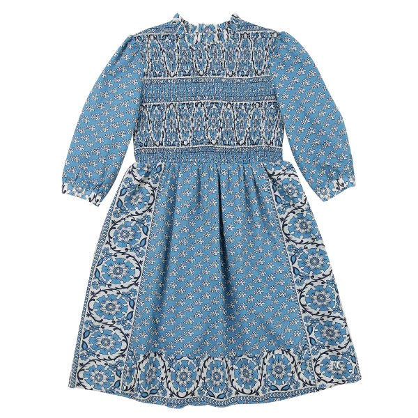 Porter Blue Ruched Top Dress