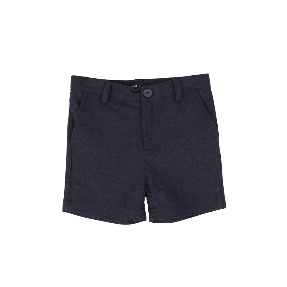 Bamboo Navy Cotton Shorts