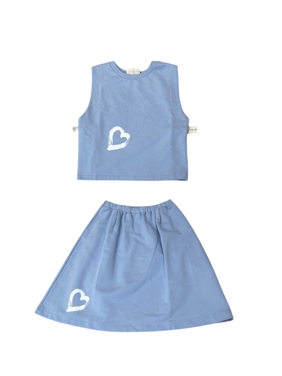 Be for all Blue Crewneck Heart Vest w/ Skirt