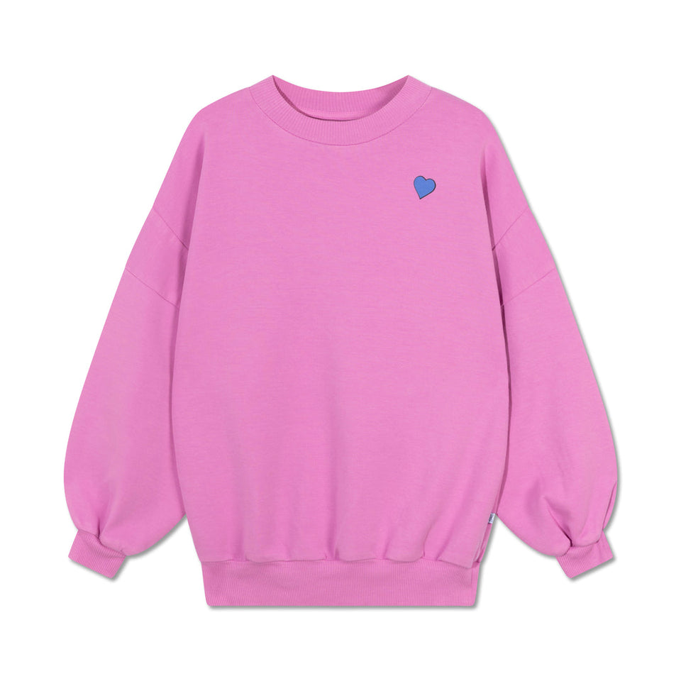 Repose Pink Sweatshirt with Purple Heart