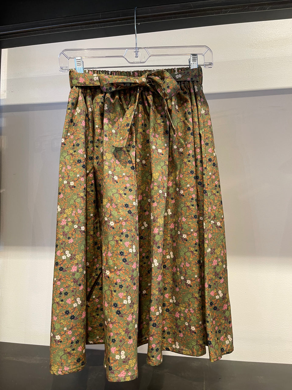 Paade Mode Corduroy Green Fiorella Skirt
