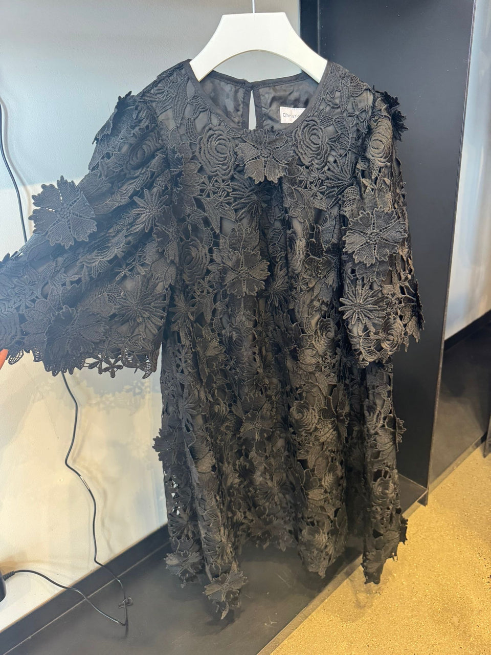 Christina Rohde Black Flower Dress