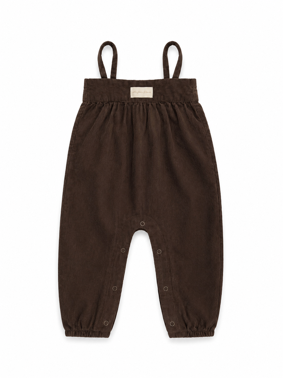 Please Mom Cocoa Corduroy Romper