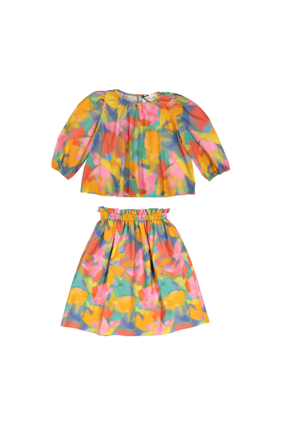 Be for all Multicolored Top w/ Skirt