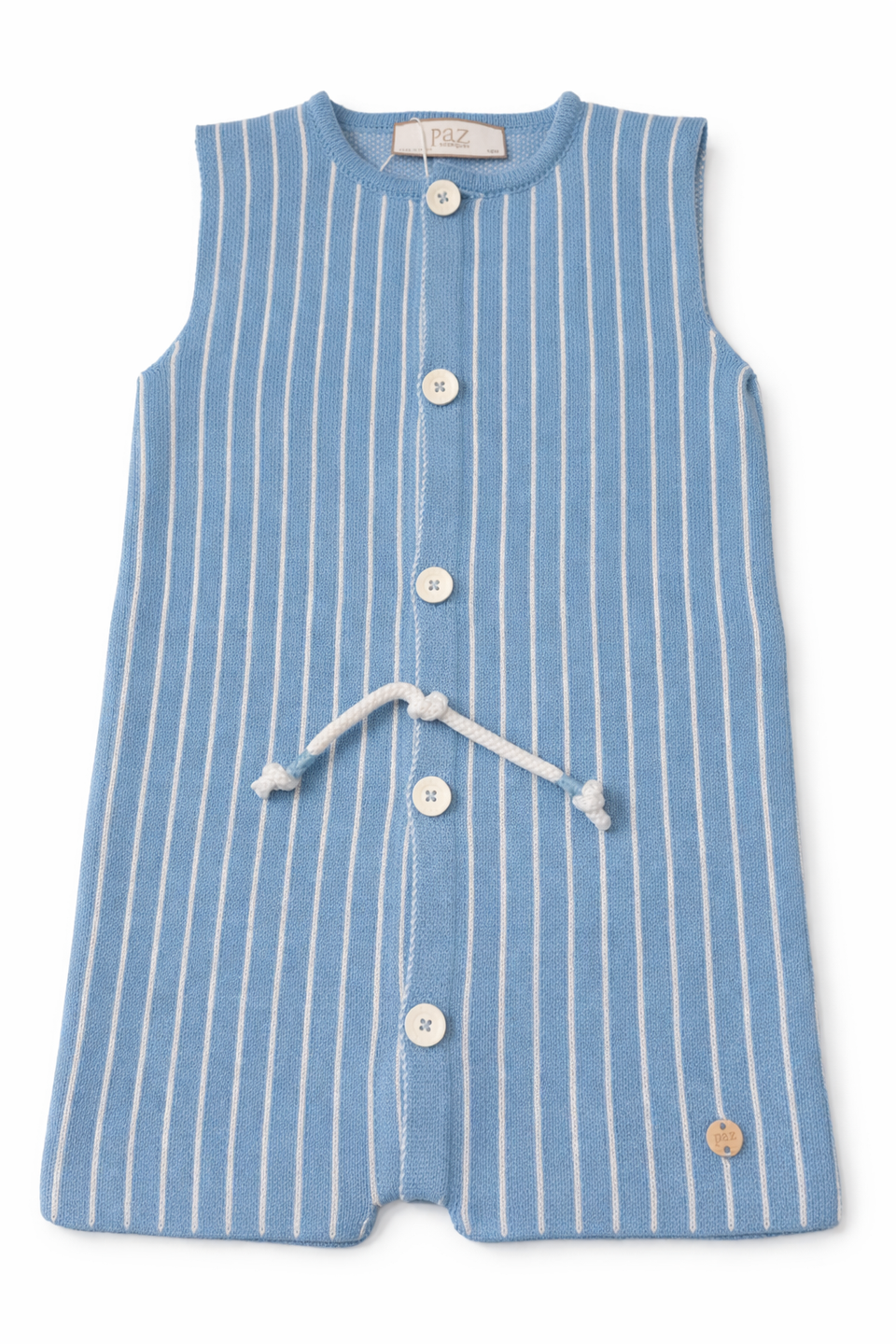 Paz Sun Topaz Blue Knit Romper