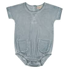 Farren Boys Blue Washed Romper