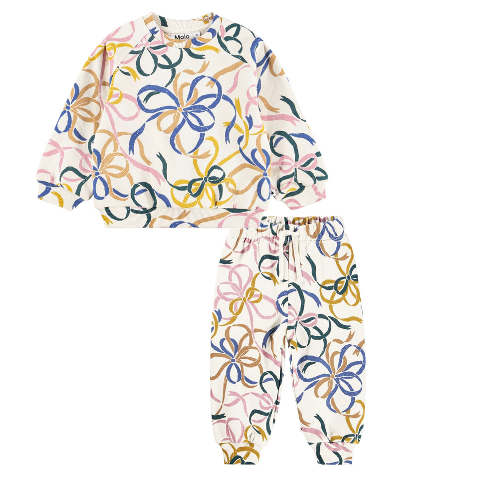 Molo Festivity Bows Sweat Set