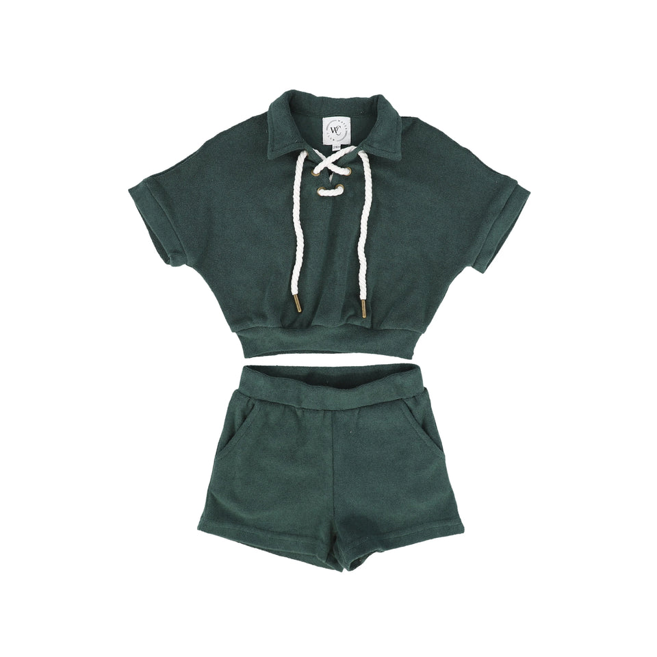 Water Club Green Rope Terry Set