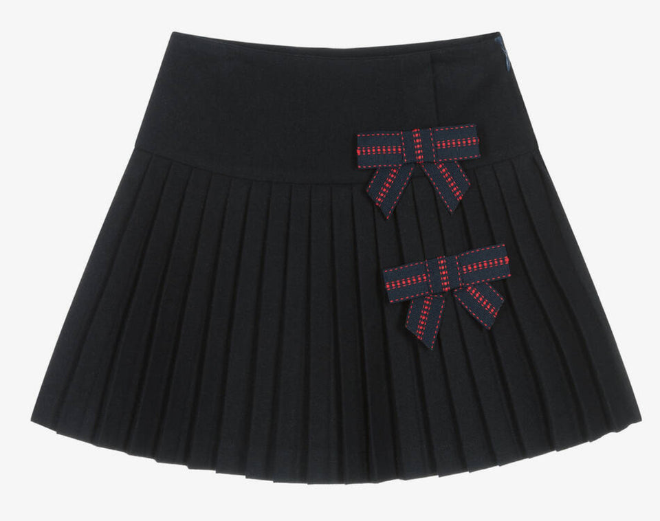 Patachou Bow Pleated Skirt