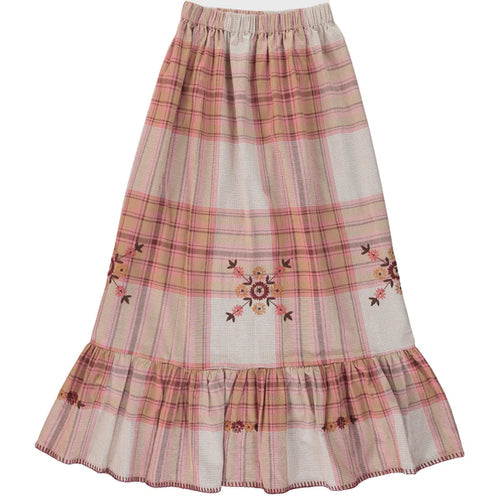 Bebe Organic Pink Plaid Skirt