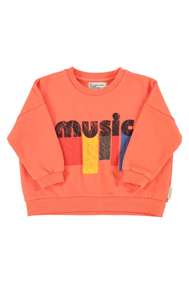 Piupiuchick Orange "Music" Sweatshirt