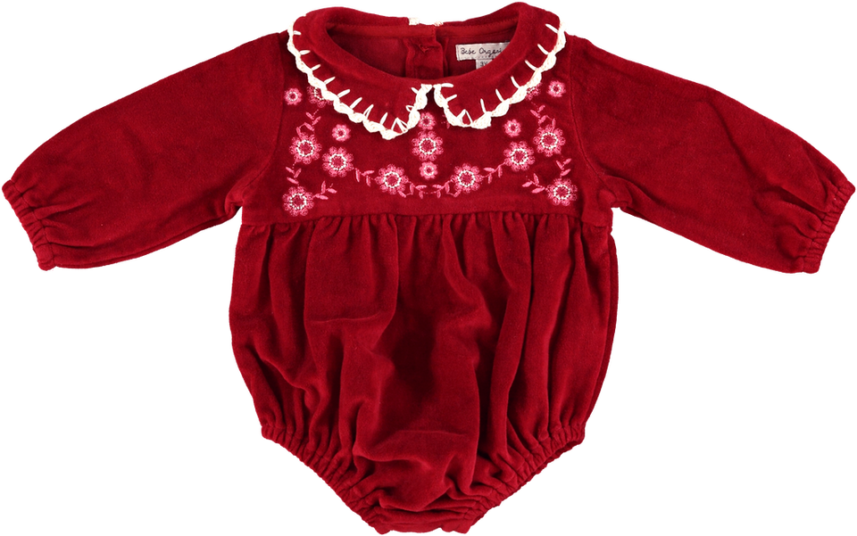 Bebe Organic Millie Red Flame Romper