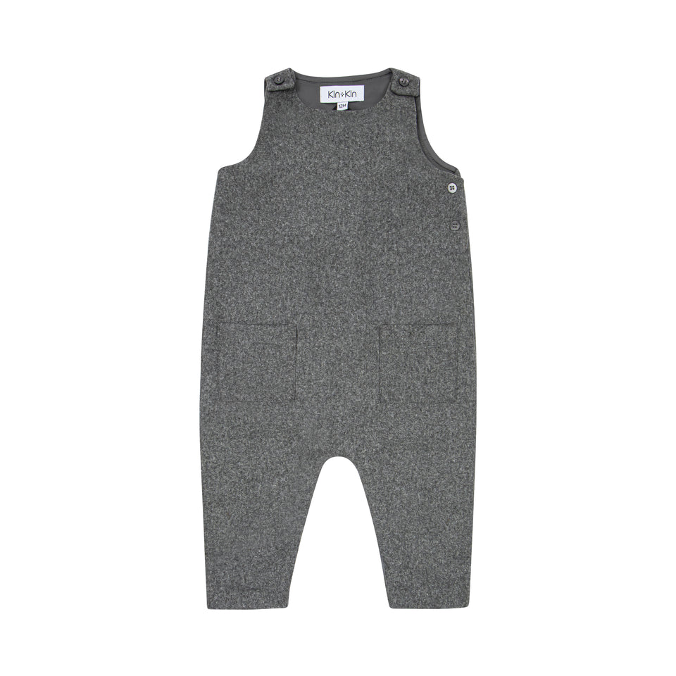 Kin+Kin Grey Boys Long Romper