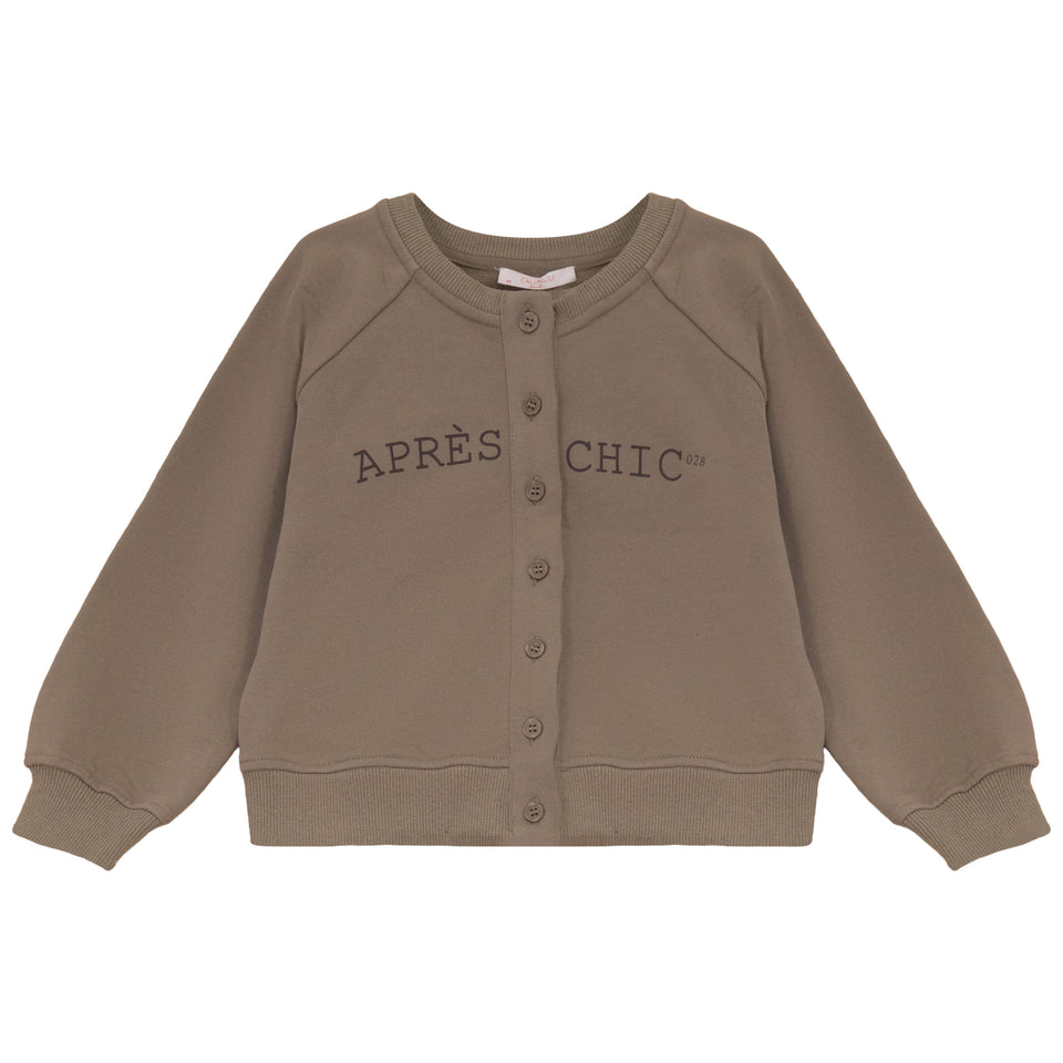 Calla Lili Tan Sweat Cardigan