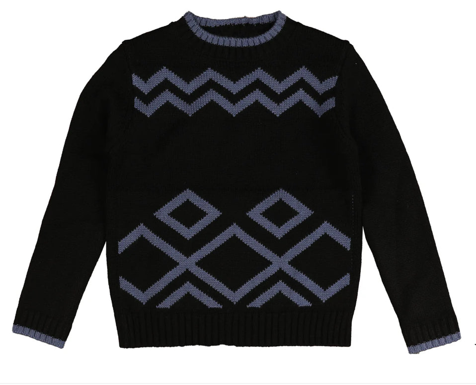 Noma Black Intrasia Chunky Knit