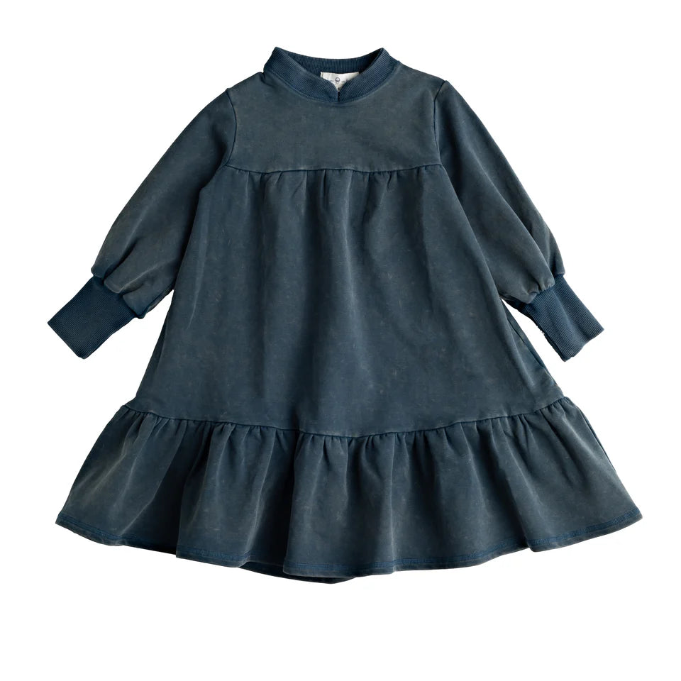 Birnham on the Sea Ocean Teal Tiered Dress