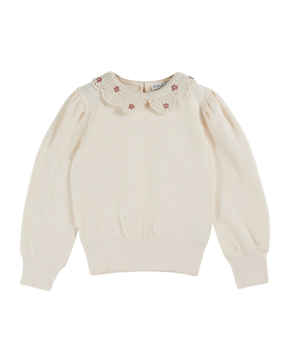 Emile & Ida Creme Collar Sweater