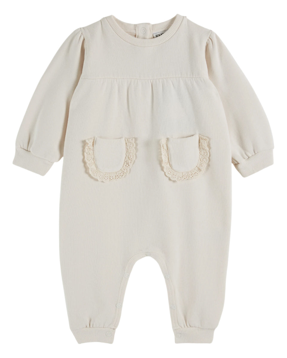 Emile & Ida Cream Molleton Jumpsuit