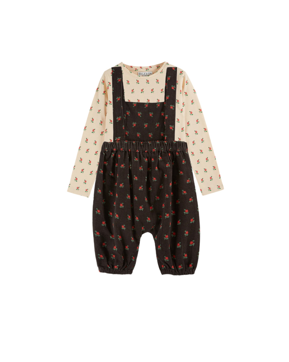 Emile & Ida Poppy Noir Jumpsuit w/ Tee