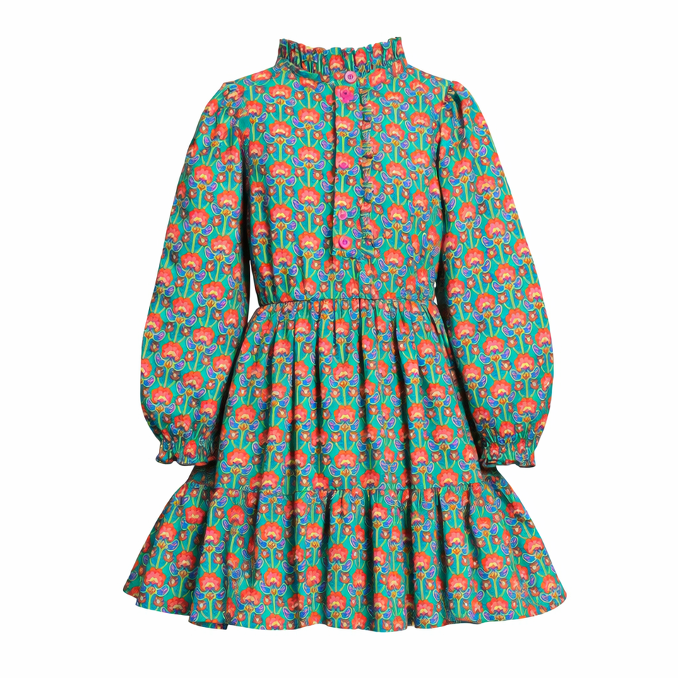 paade mode green dress Cotton Dress Geneva Dale, Green 2 years