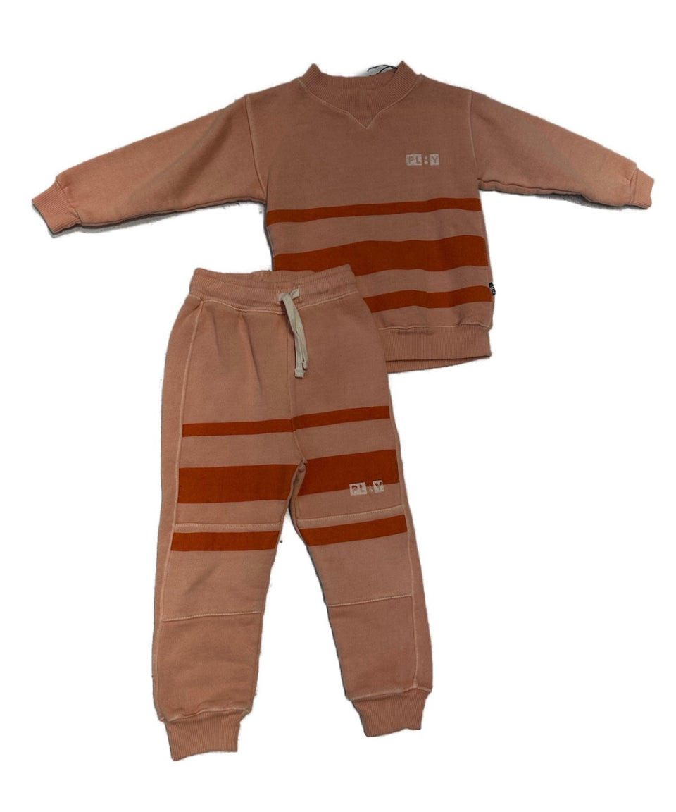 Play Orange Striped Sweatset