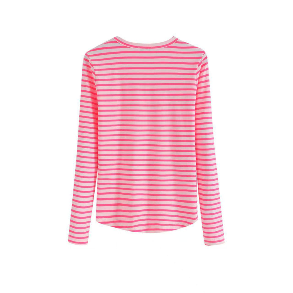 Noname Neon Pink/Cream Stripe Pink Lightning T-shirt 1649