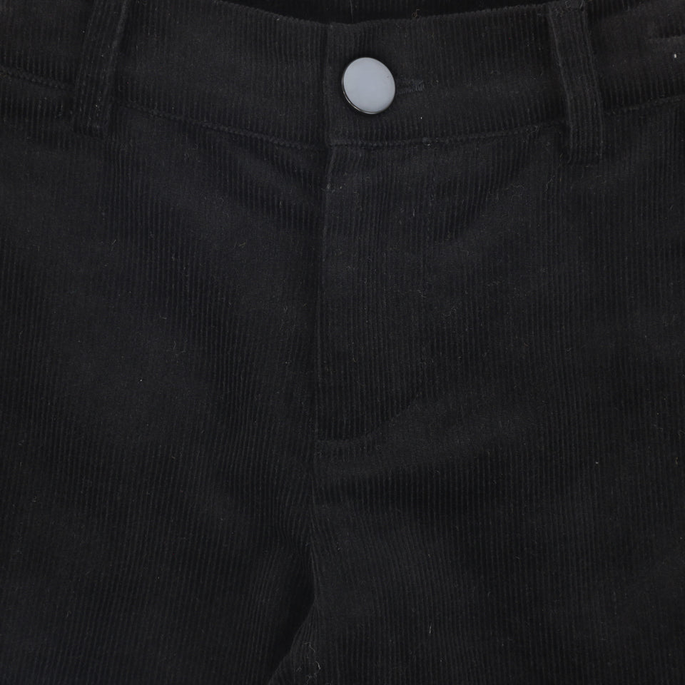 Le Bourdon Black Corduroy Pants