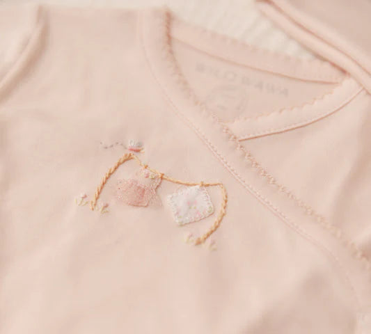 Wild Wawa Pink Clothesline Embroidered 3pc Set