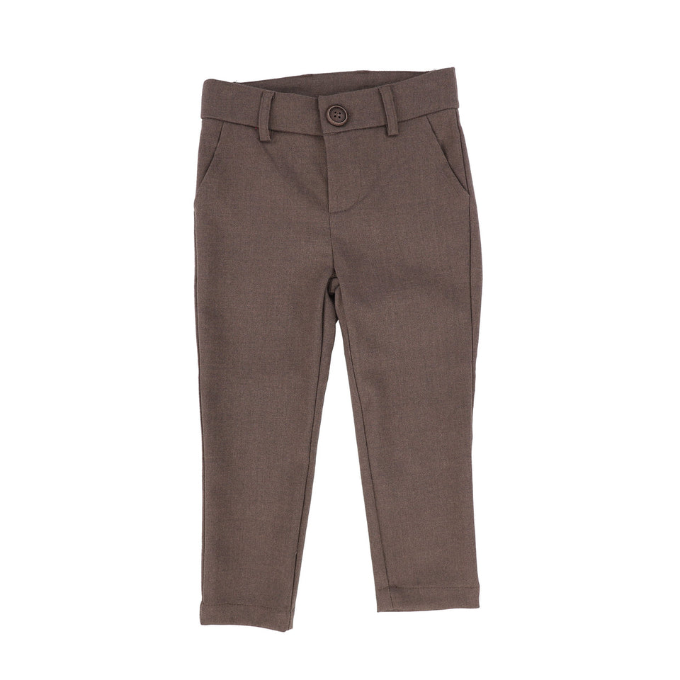 Bamboo Brown Fitted Pants