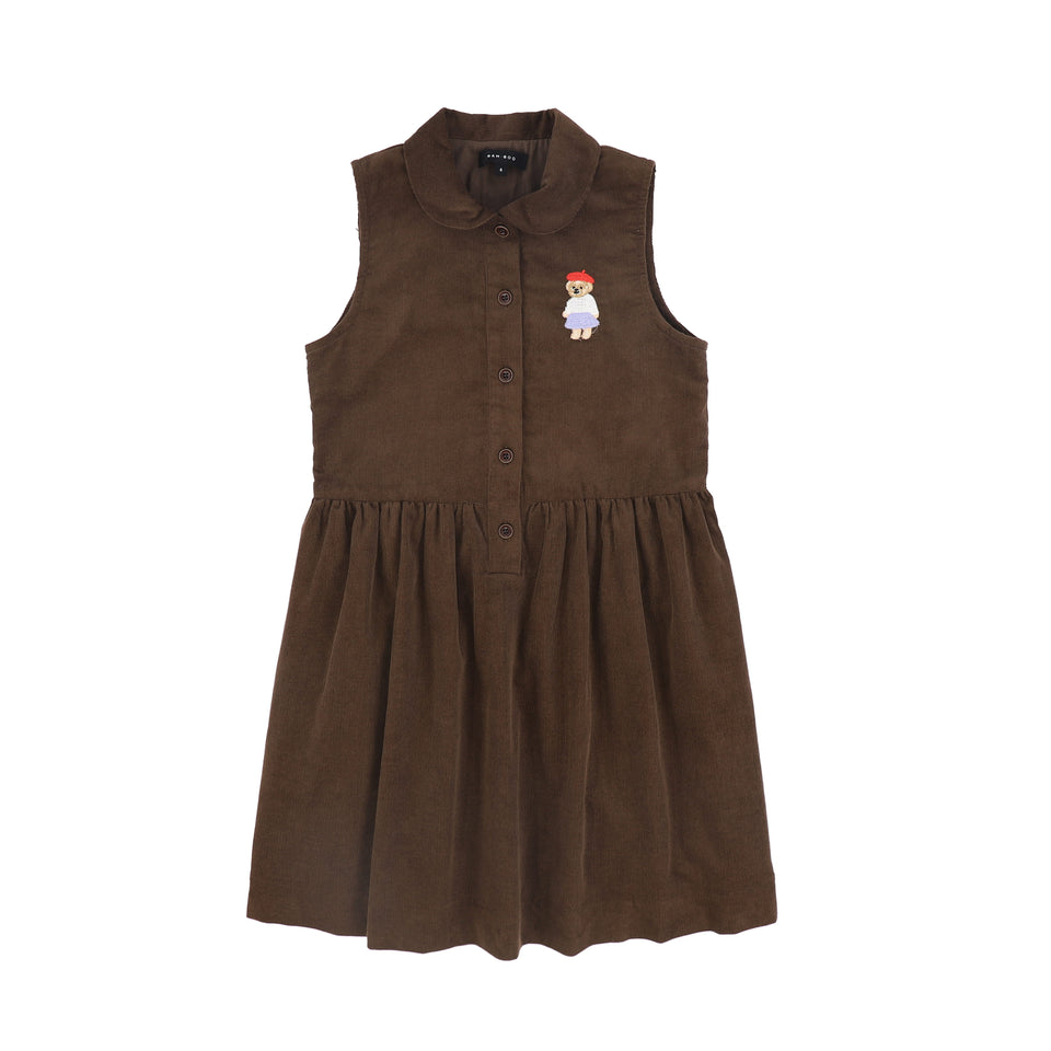 Bamboo Tan Corduroy Button Down Jumper